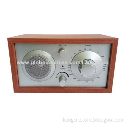 AM/FM Wooden Radio with 3.5W Power